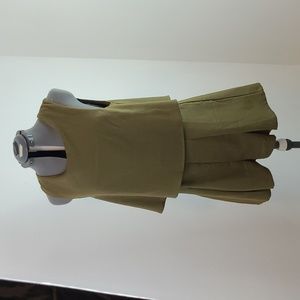 EUC Umgee romper size L olive green open back flowy fit